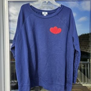 Old Navy heart sweatshirt CL